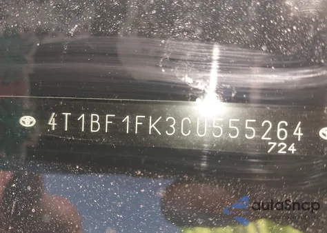 2012 Toyota Camry Se из США, поврежденный, VIN 4T1BF1FK3CU555264